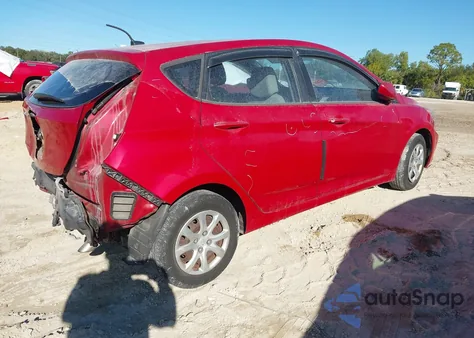 2012 Hyundai Accent Gs z USA, uszkodzony, nr VIN KMHCT5AE2CU021453